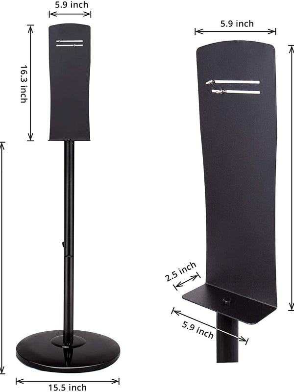 Hand Sanitizer Stand for Universal Soaps/Cleansers/Etc Steel Glossy – Stand Up Hand Sanitizer Station – 49-inch Hand Sanitizer Dispenser Floor Stan(Stand Only)